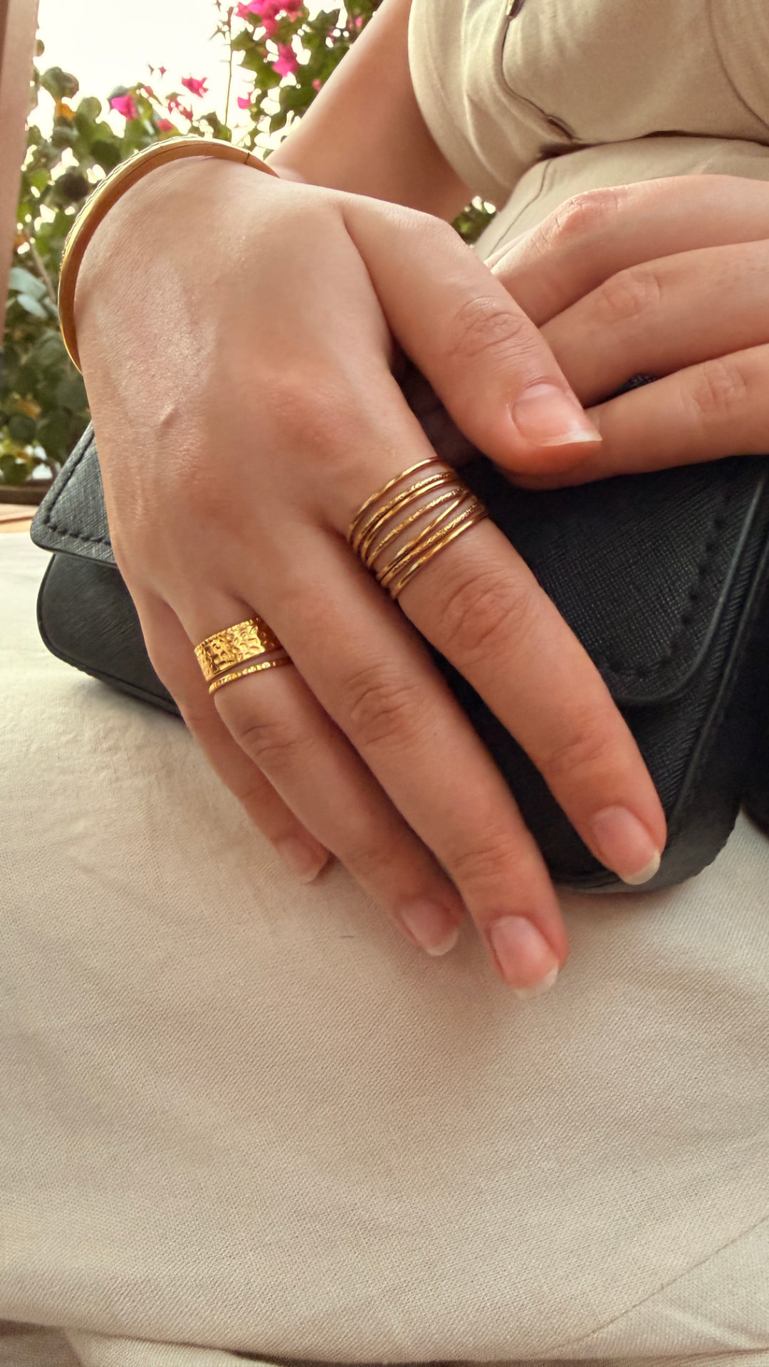 Customer wearing SHAURA jewellery